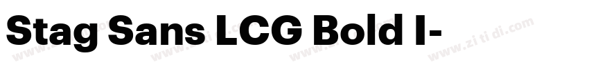 Stag Sans LCG Bold I字体转换 Stag Sans LCG Bold I字体转换